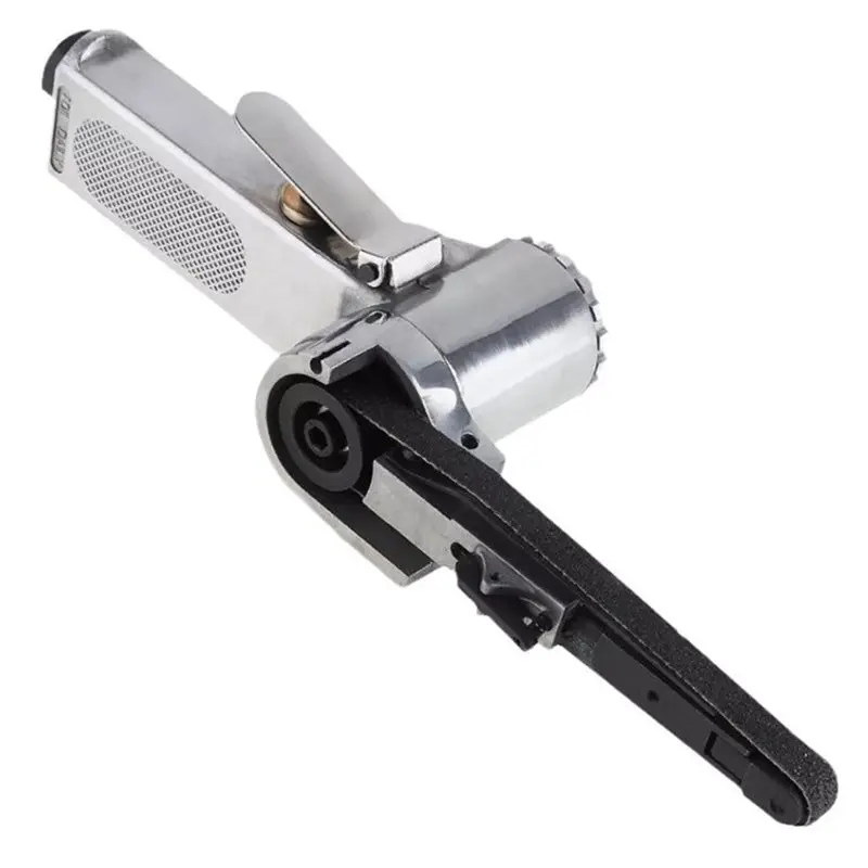 [HOT!A34R】 Pneumatic Mini Air Belt Sander Set For Woodworking And Metal Working Handheld Angle Grinder Tool