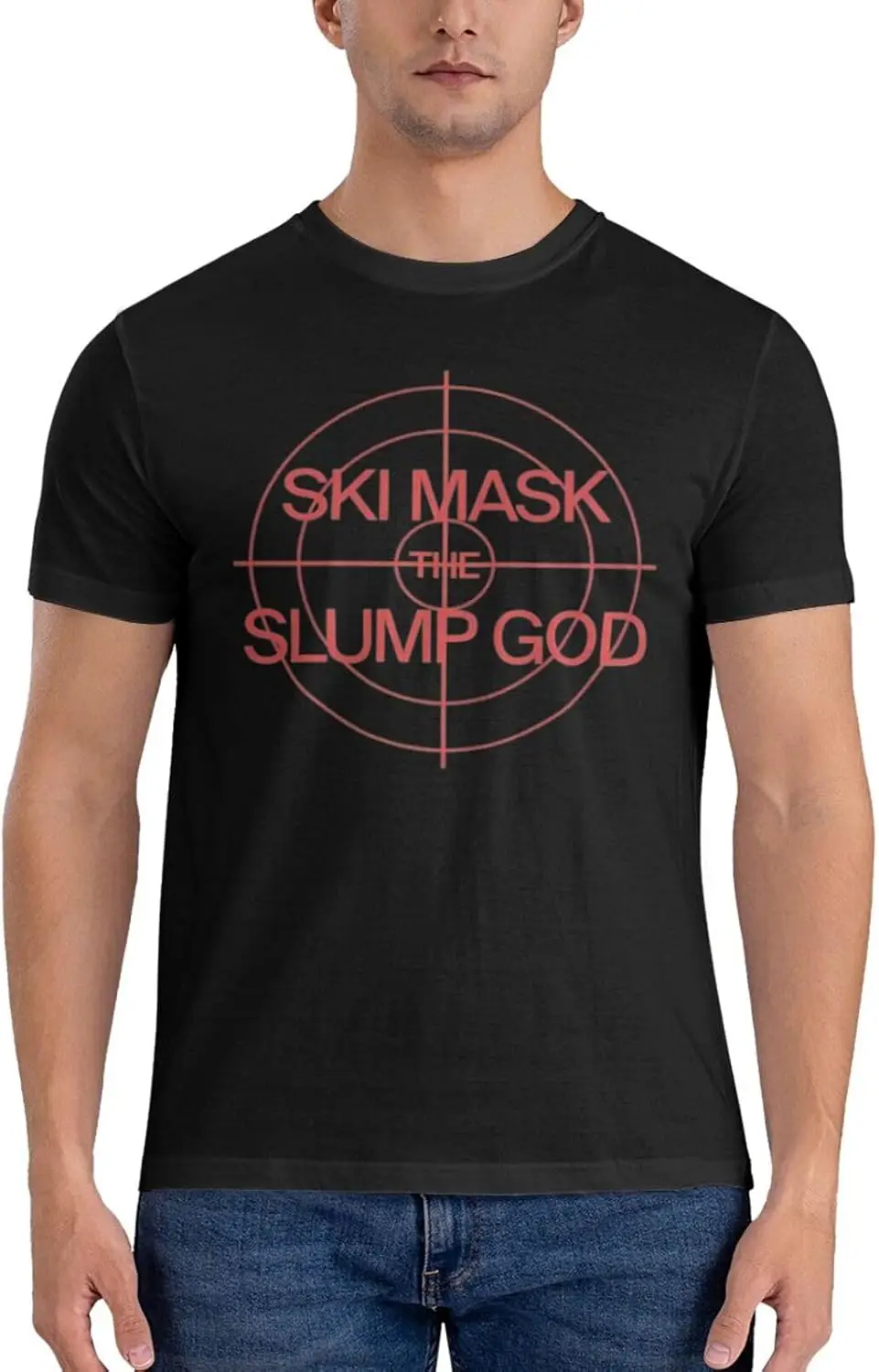 Ski Mask Music The Slump God Shirt Men's Standard Sweatshirt Top Youth Versatile Short Sleeve T-Shirt Black