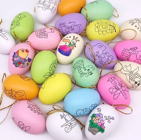 

DIY Painting Easter Eggs for Children Arts Crafts Color Filling Drawing Toy Kids Birthday Party Favors Kindergarten Gifts