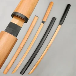 Unsharped Wooden Knife Kendo Samurai Iaido Martial Arts Duel Fencing Training Bamboo with Sheath