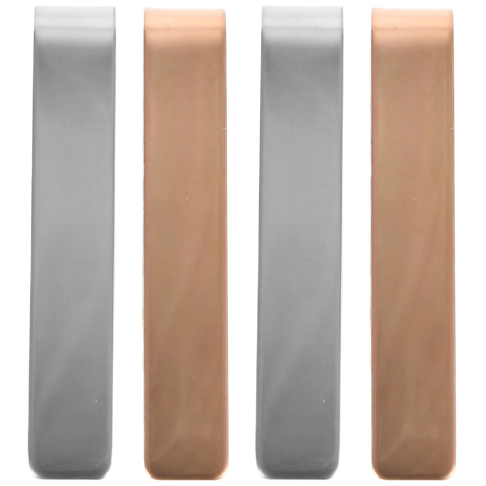 

4Pcs Classic Stainless Steel Clasps Stylish Secure Hold Business Meetings Weddings Anniversaries Elegant Minimalist