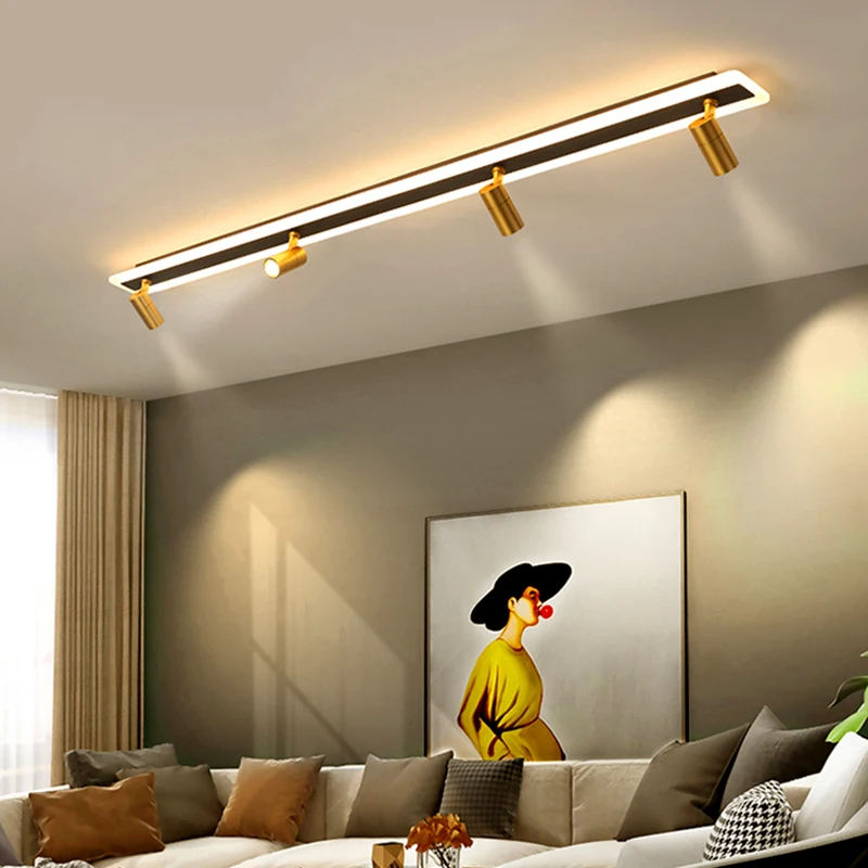 Imagem -04 - Smart Dimmable Ceiling Light Decoração para Casa Nórdica Lâmpada para Salão Projectores de Quarto Iluminação Interior