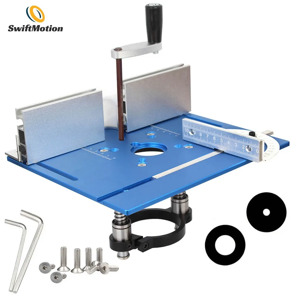 

C8 woodworking engraving machine flip board, electric wood router table, aluminum alloy panel, backrest, push ruler, flip board