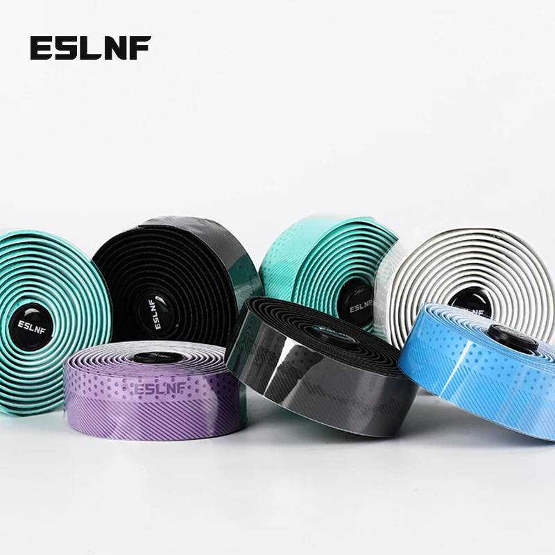 ESLNF Durable Comfortable Bicycle Handlebar Tape Non-Slip Wear Resistant Absorption Leather Handle Road Bike Handlebar Tapes image 3