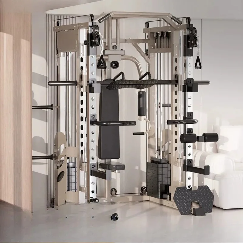 Gantry rack for home use, fitness multi-function machine, comprehensive trainer, squat bench press rack