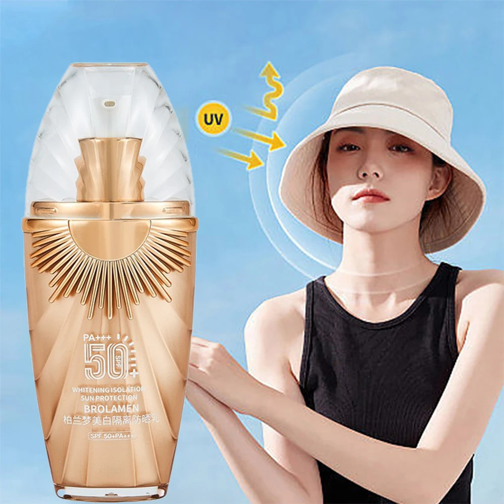 spf50+ Sunscreen Lotion Whitening Solar Uv Radiation Sun Screen Protetor Body Cream Oil-control Moisturizing Face Sunscreen 50g