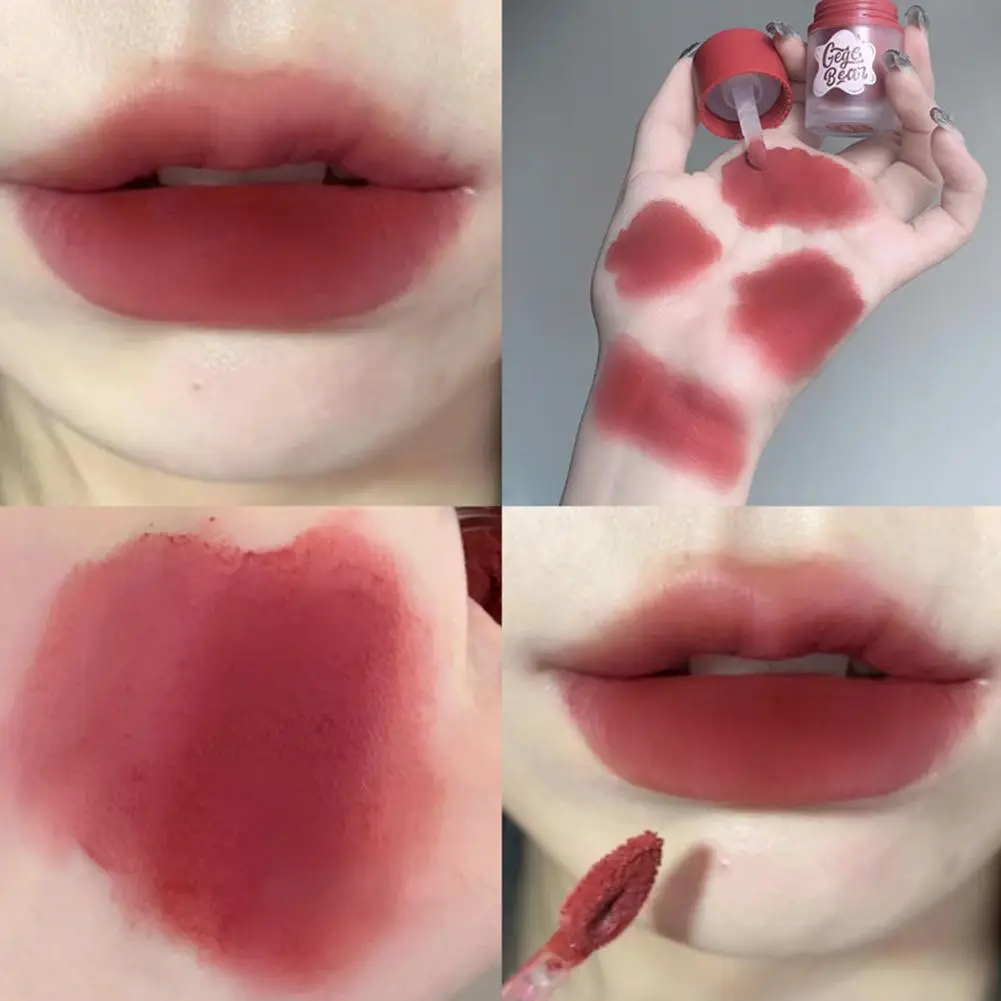 Samt matte Lippen glasur Creme sexy rote Lippen tönung feuchtigkeit spendendes Make-up Glanz lange Lippen dauerhafte wasserdichte koreanische Kosmetik a6y7