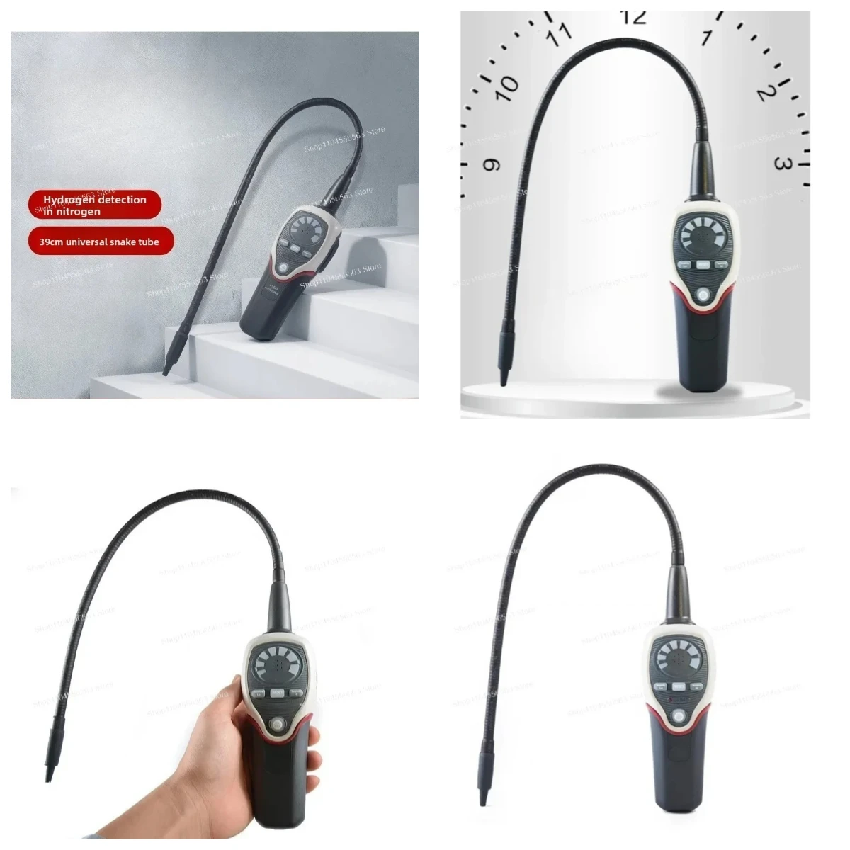 Gas Detector Handheld Portable Hydrogen Nitrogen Leak Detector Alarm for Hydrogen in Nitrogen