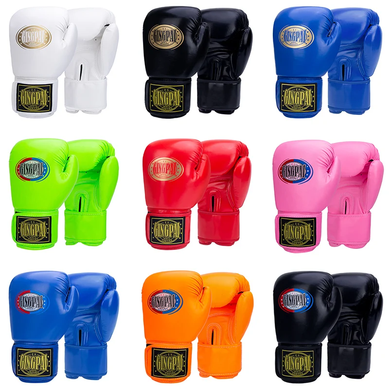 

6/8/10/12oz Kids Women/Men Boxing Gloves Sanda Sparring Muay Thai MMA Karate Punch Training Mitts Kickboxing Boxe De Luv