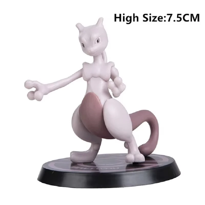 Pokemon 6 Pcs/Set Anime Figure Pikachu 6-7cm Figure Charizard Blastoise Squirtle Bulbasaur Action Figures Model  toys Gifts