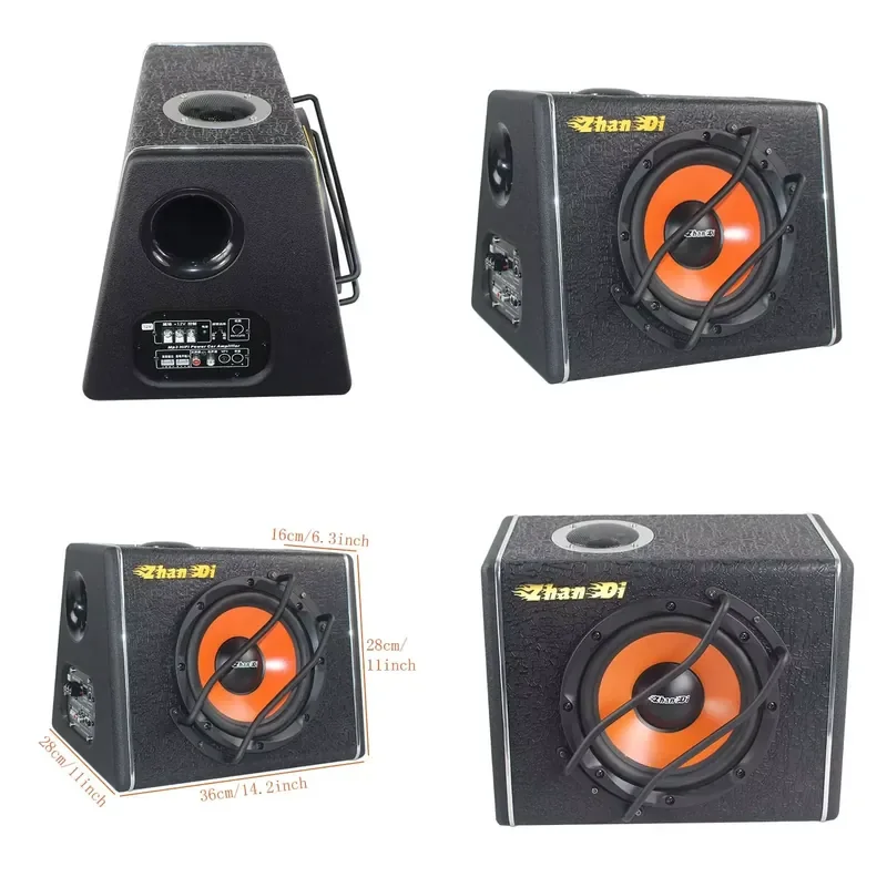 

4ohm Dual Voice Coil 8" Iron Basket High Power Car Audio Subwoofer with Amplifier