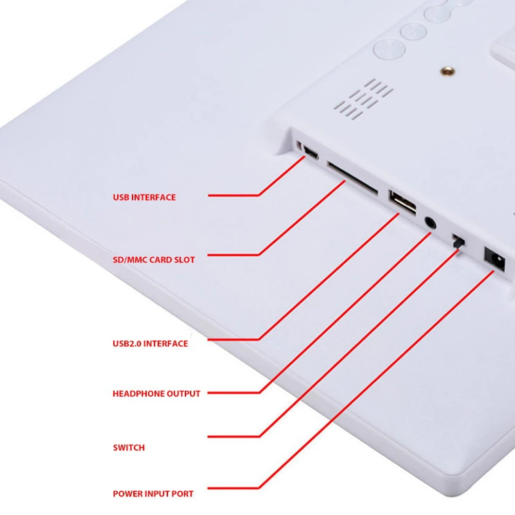A03F-15.4 Inch Digital Picture Frame HD 1280X800 Electronic Photo Frame Music Movie Video Player Function
