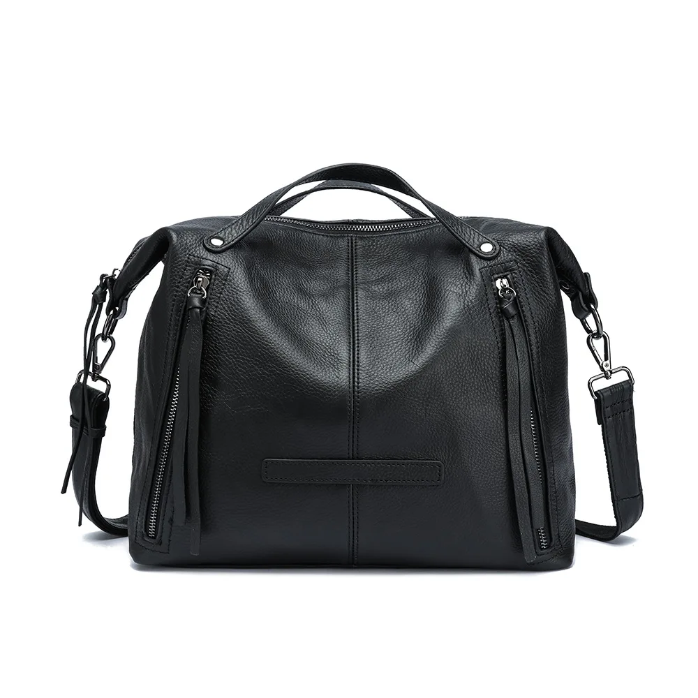 Simple Bag New Genuine Leather Women's High-end Large Capacity Simple Versatile Crossbody Shoulder Handbag Fashion Pillow Bag