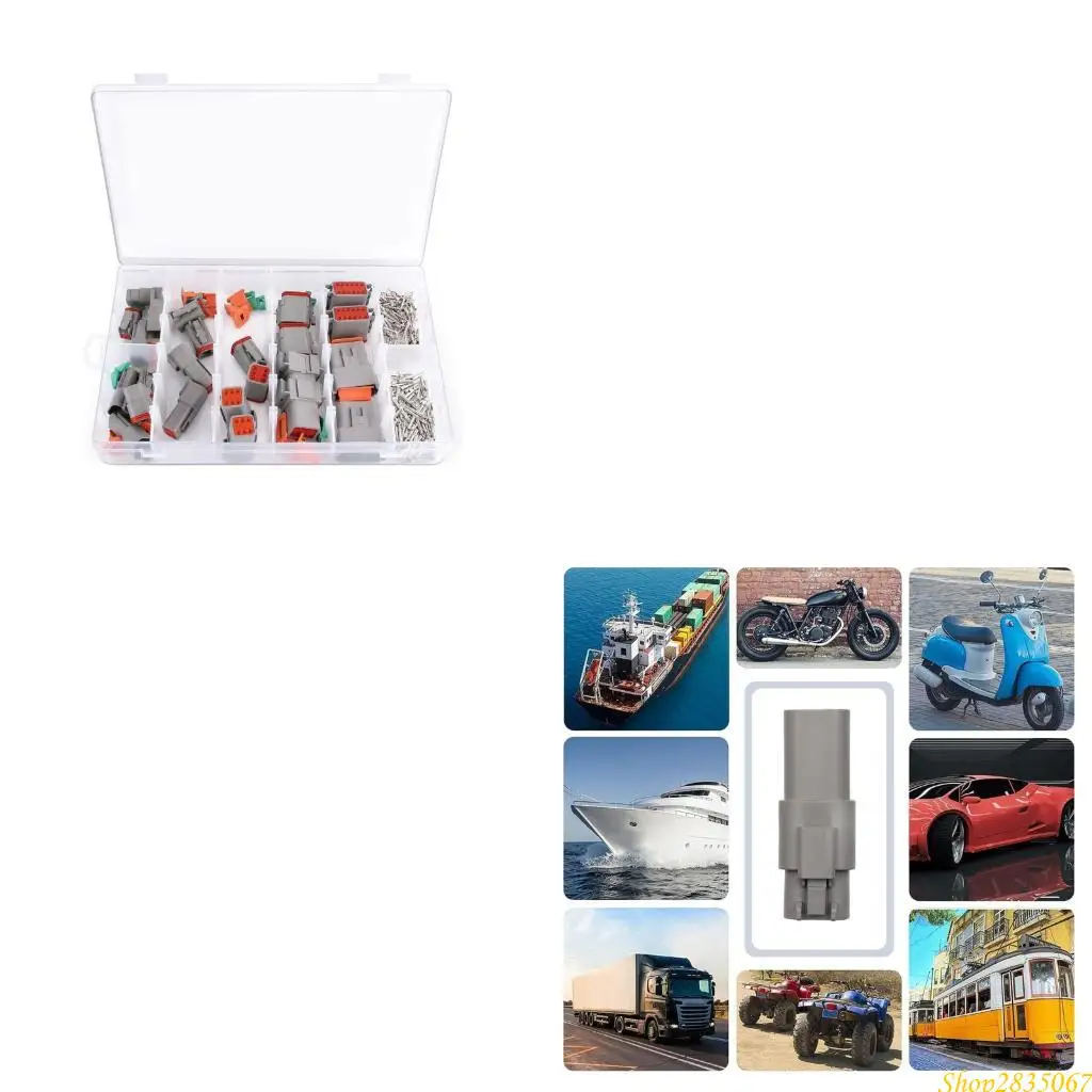 

Seal Waterproof Car Wire Connectors 2-12Pin Wire Harness Butt Plug Enduring 831F