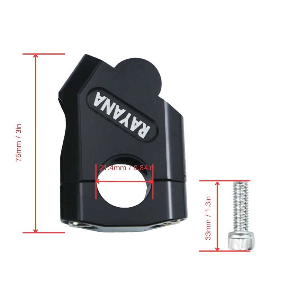 1 Pair Motorcycle Handlebar Riser Universal Clamp 22mm For Honda BMW R1200GS Yamaha MT07 MT09 Suzuki