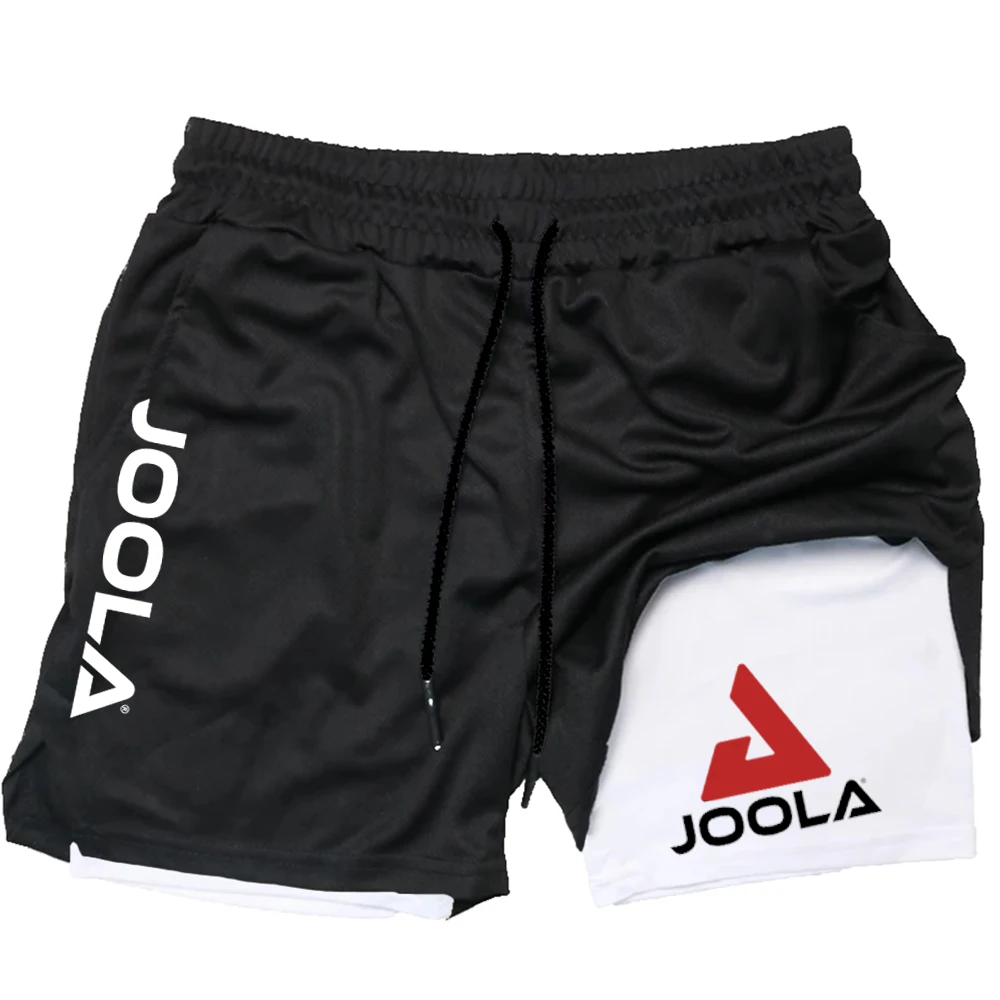 JOOLA Loose Men's Training Shorts, Quick Drying Sports Pants, Retro Running And Fitness Shorts, Handsome Printed Double-Layer Sh