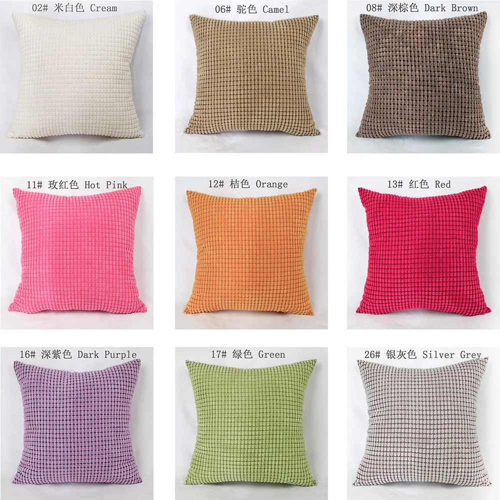 Corduroy Fabric Cushion Cover 40/45/50/55/60/65/70cm Decorative Throw Pillow Case HT-NPCJC-A