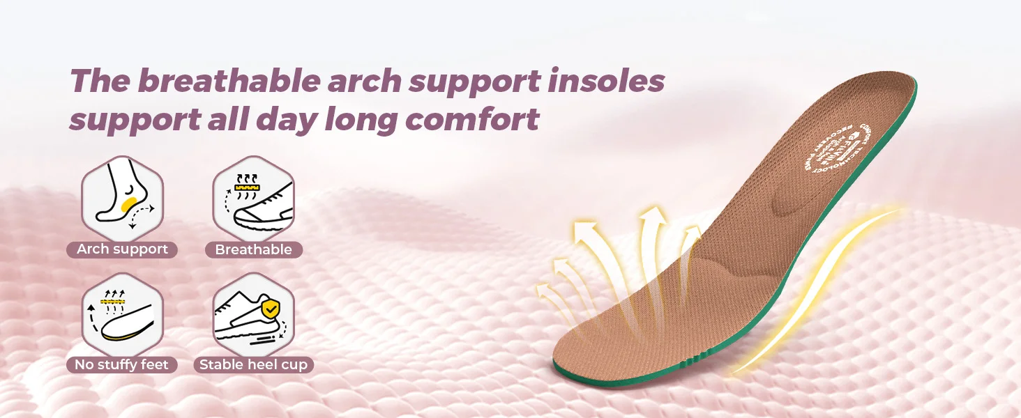 FitVille Damen-Laufschuhe mit Breiter Zehenbox, Atmungsaktive Dämpfung, Komfortable Jogging-Sneaker mit Gewölbeunterstützung – Detail 8