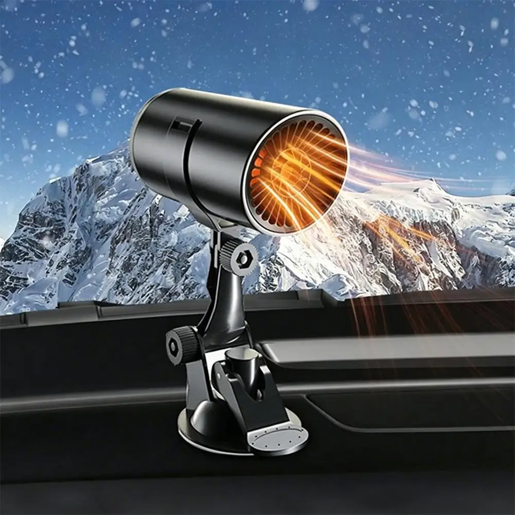 Electric Car Heater Fan 12V Portable Demister Defroster Heating Fan Auto Dryer Windshield Defogging Accessroies