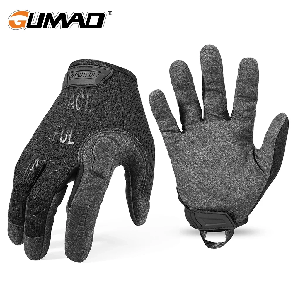 Long Full Finger Glove Men Black Gloves Tactical Gloves Airsoft Sport Hiking Biker Cycling Riding Driving Hunting Mittens