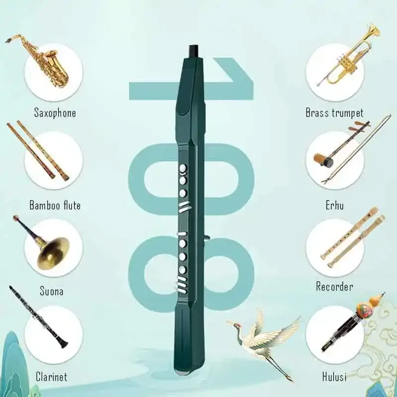 Factory Direct Sale 108 Tones Great Value Offer Bamboo Intelligent Blowpipe Digital Electric Flute Music Instrument