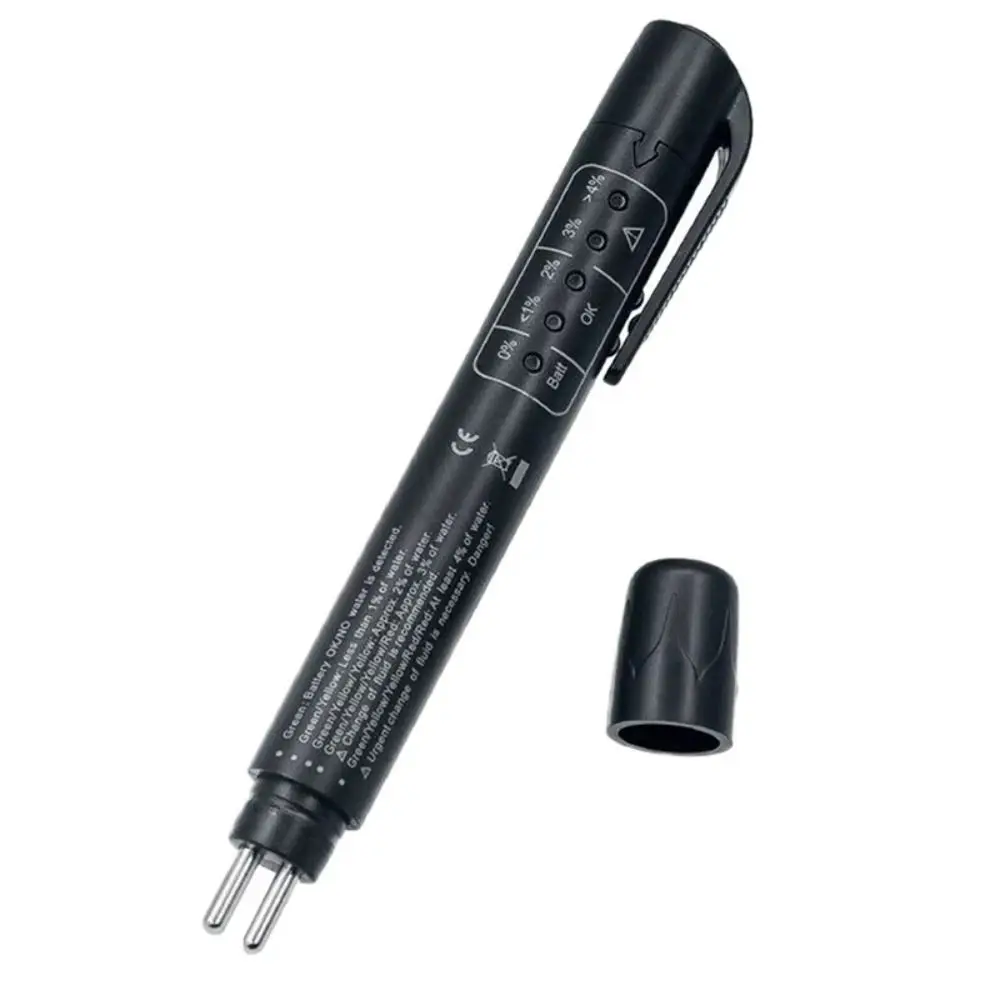 LED Indicator Brake Fluid Tester 5 LED Lights LED Display Liquid Testing Pen Accurate Digital Tester Brake Oil Tester Automotive