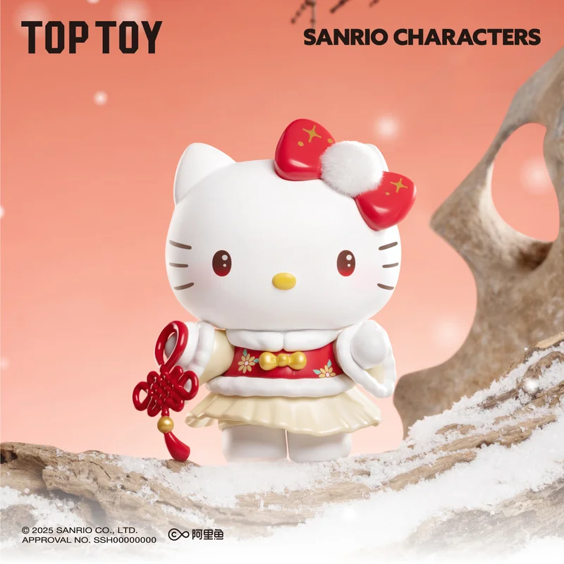 Nowa seria Sanrio Rhyme Flower Dress Mystery Box Figurki Anime Blind Box Dekoracja na Stół Prezent Niespodzianka na Urodziny