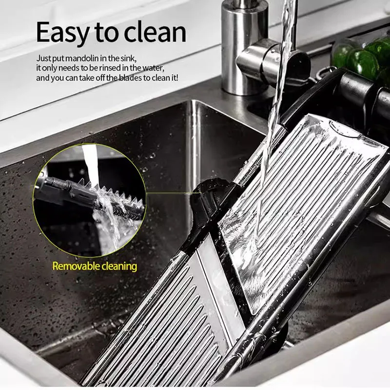 Customized Manual Vegetable Cutter Onion Potato Slicer Vegetable Slicer Stainless Steel Adjustable Mandoline Slicer for Kitchen