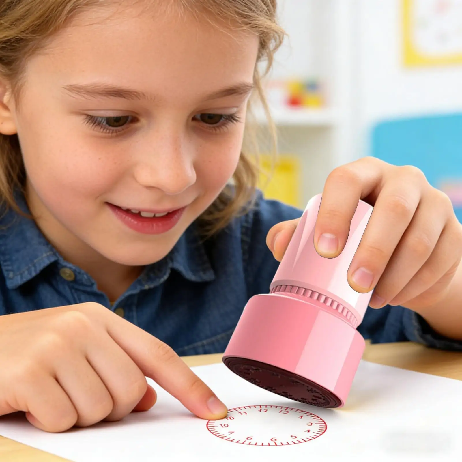 Clock Stamp Teaching Tools For Kids Learning OnWatch Multiple Style Student Teaching Tools Seal For Primary School Supplies