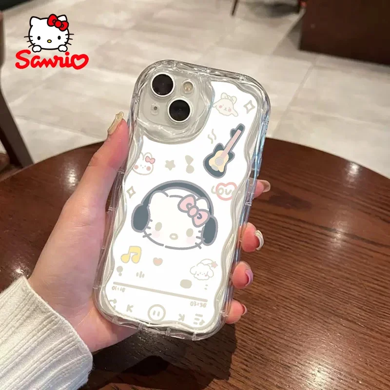 Cinnamoroll coque de téléphone portable tout compris Anti chute mesures femme étui pour Iphone ma mélodie Kawaii accessoire Kitty chat cadeau