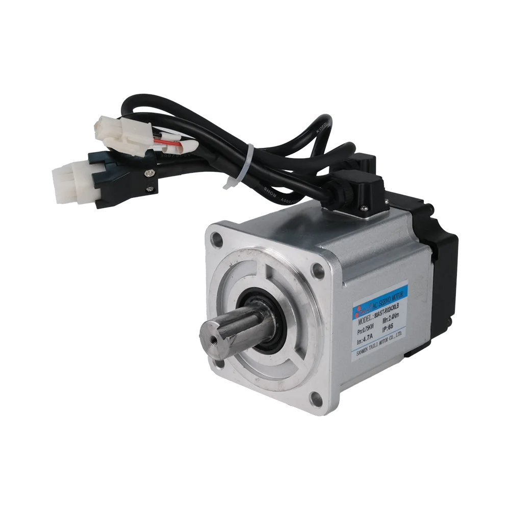PM AC Servo Motor 80ST Electric Motor Low Noise 50Hz/60Hz Frequency 3000rpm Rated Speed Three-Phase Servo Motor