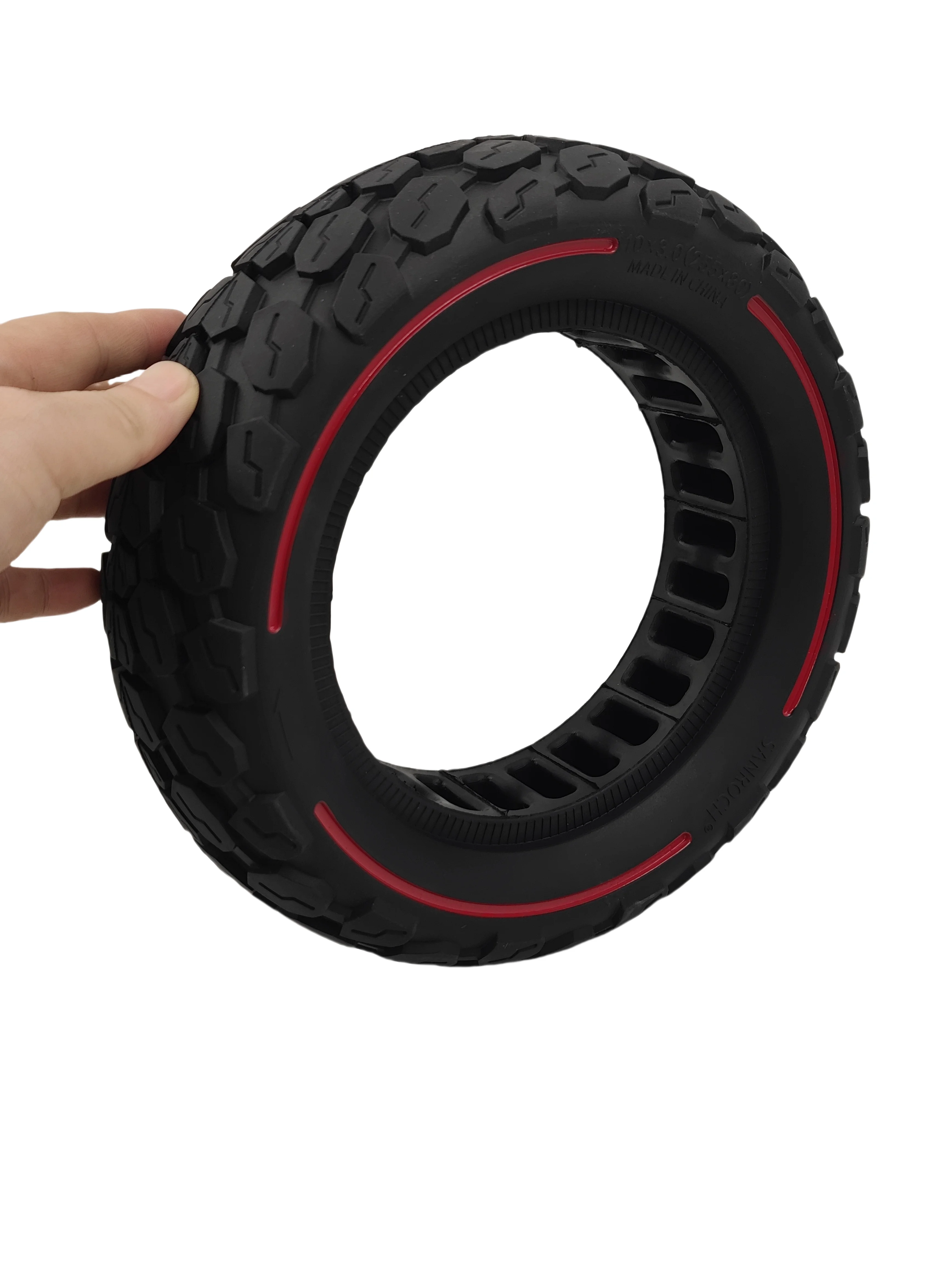 10x3 &255X 80 10 Inch Intensification Solid Tire For Zero 10x/VSETT10+/Kugoo M4 Pro/Kaabo Mantis 10 Scooter 255x80 Offroad Tire