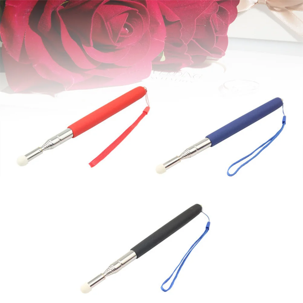 Puntatore didattico retrattile telescopico da 3 pezzi, penna a mano estensibile, manico antiscivolo, adatto per presentazioni in classe