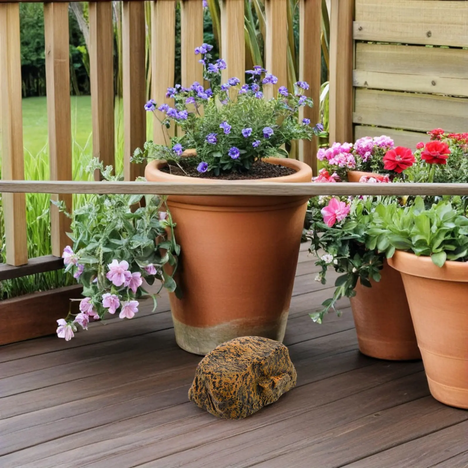 Realistic Stone Key Box Waterproof Hidden Outdoor Key Storage Case 3.7x2.2x1.6 Inch Garden Backyard Patio Safe Keys Box