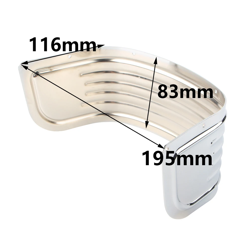 تنورة مصد أمامي مضلعة من الفولاذ الكروم للدراجات النارية تنورة للركض Harley Touring Electra Glide Road King 1980-2013 ملحقات #4