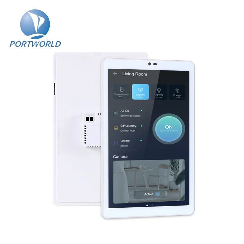 

Portworld YC-SM08P Белый/Черный Цвет Опция 8-дюймовый Android 13 Центральная панель управления автоматизацией умного дома