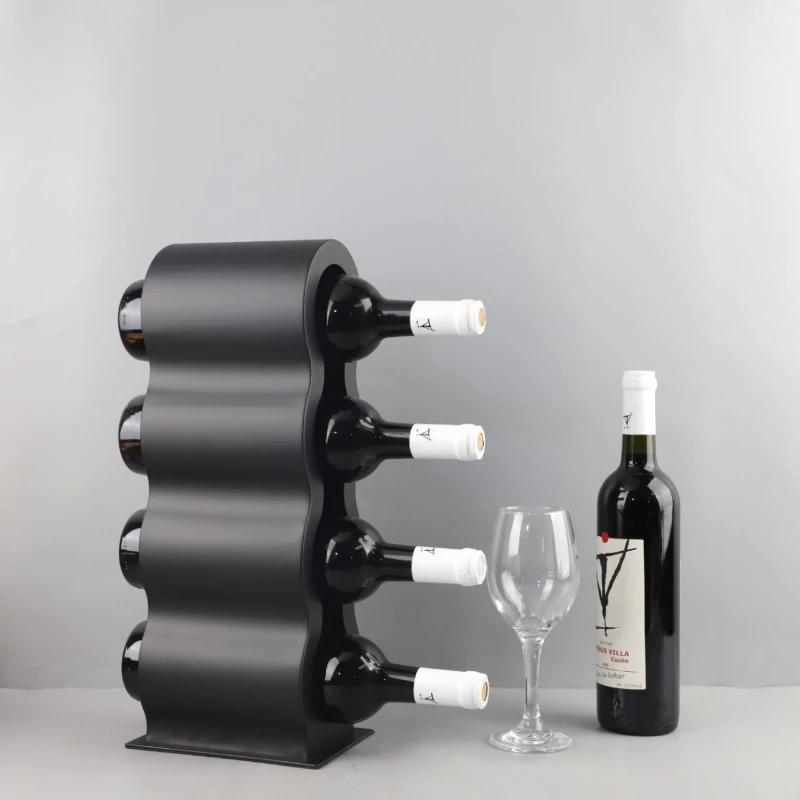 

High-grade Exquisite Metal Wine Rack Art Decoration Ornaments Simple Restaurant Bar Homestay Villa Porch Home Decoration