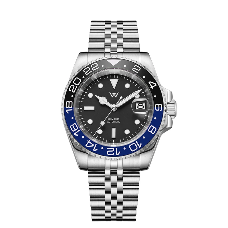 WM Mechanical Watch 1612 Movement 316L Stainless Steel Case Sapphire Crystal Glass 200M Water Resistance Men's Luxury Timepiece