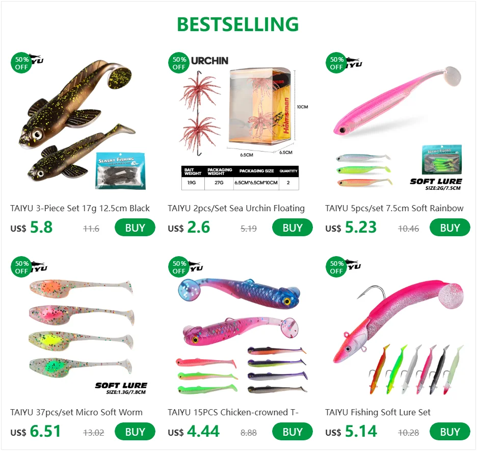 TAIYU Angelköder-Set, leuchtender Aal, T-Schwanz, 12 cm, 23 g, langsam sinkender Bleikopf-Köder, künstlicher Simulationsköder für Barsch/Forelle – Detail 1