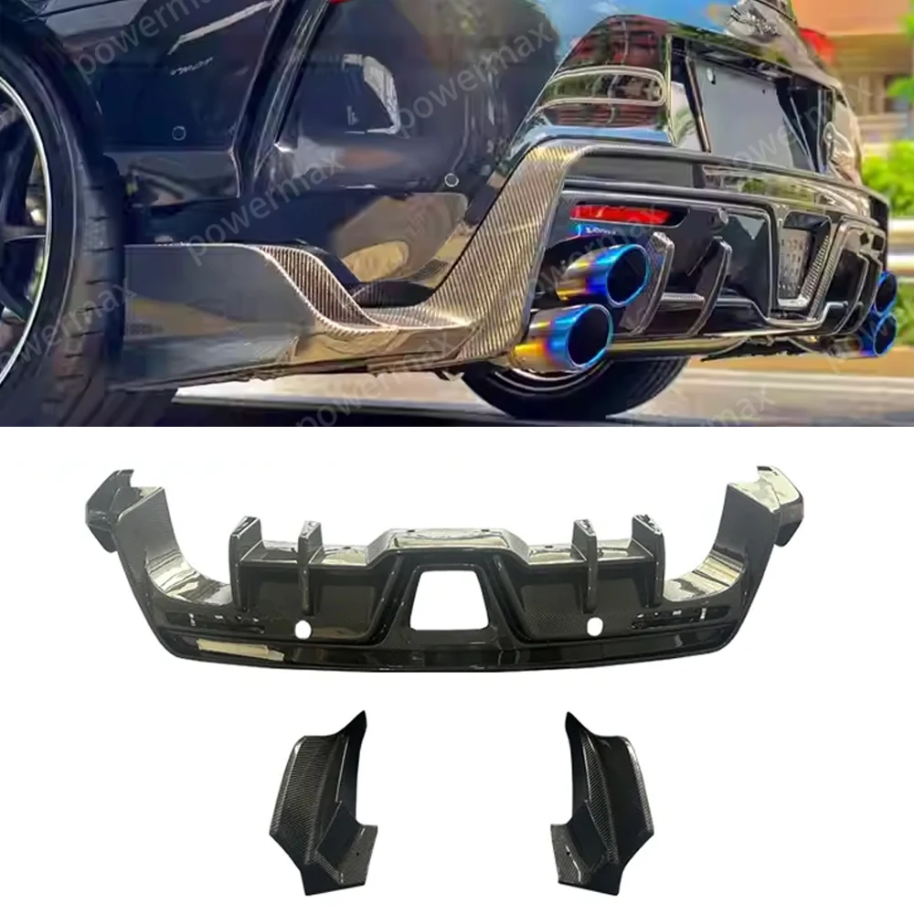 Carbon Fiber Rear Diffuser Rear Spats Toms Style For Toyota Gr Supra A90 A91 Mk5  Body Kit Accessories