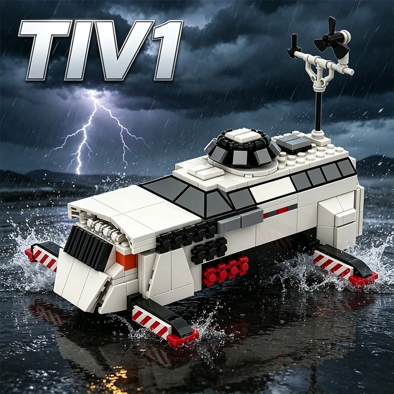 New Storm Chaser Tiv 1 Building Block Tornado Intercept Vehicle Tiv 2 Bricks Figure Collection Model Decoration Toy For Fans