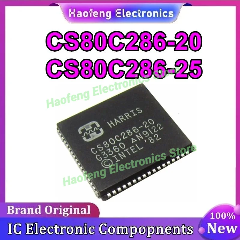 

CS80C286-20 CS80C286-25 Чипсет PLCC IC Новый на складе