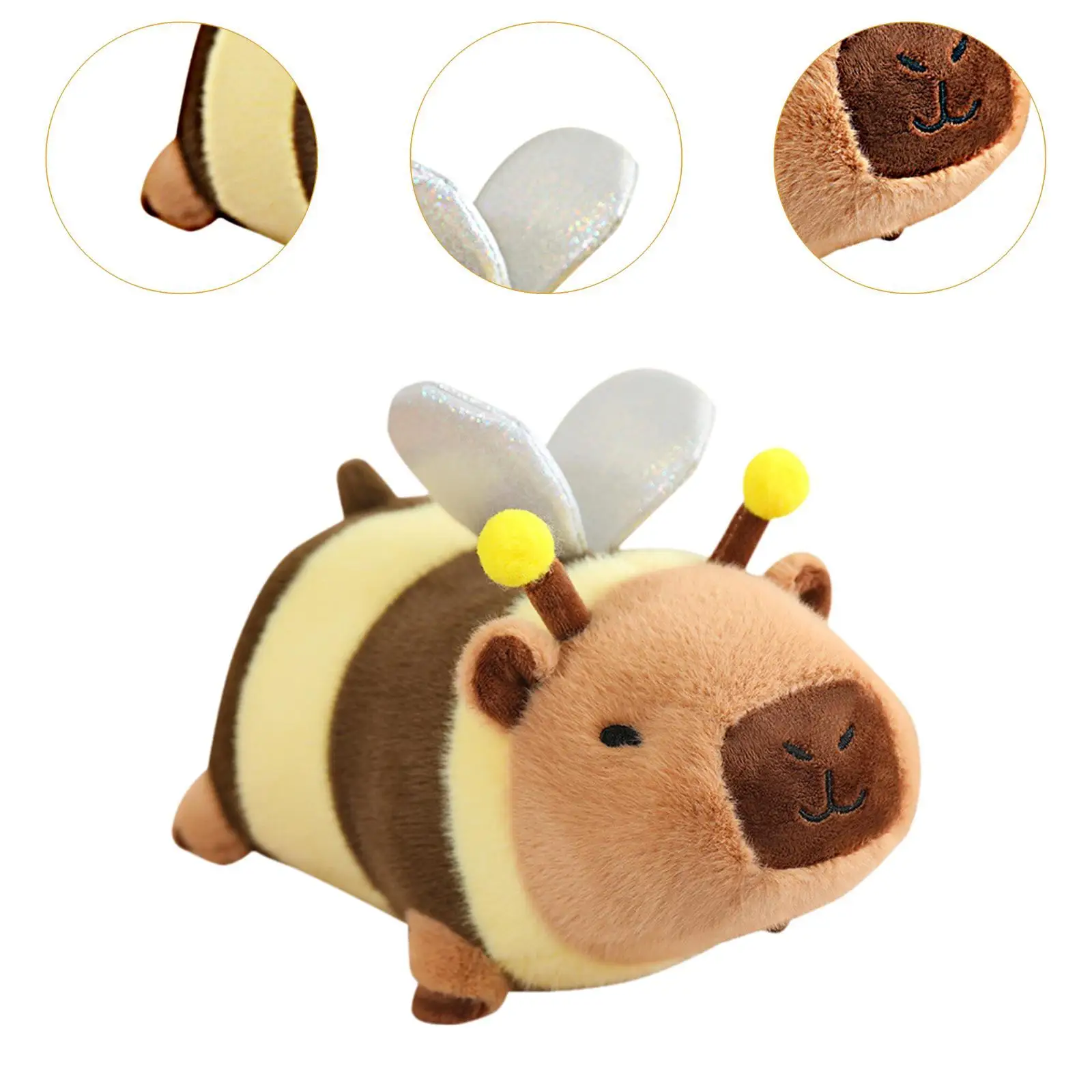 Capybara Plush Toy para Decoração do Quarto, Photo Props, Collectible, Macio, Recheado