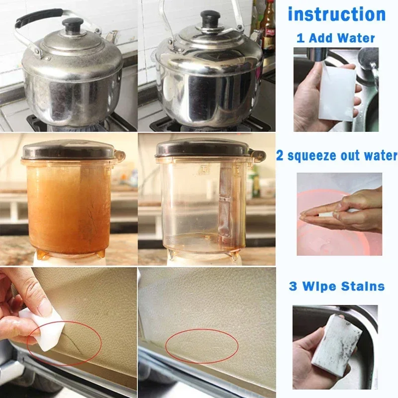 100*60*20mm Melamine Sponge Magic Sponge Eraser Melamine Sponge Cleaner Cleaning Sponge for Kitchen Bathroom Cleaning Tools