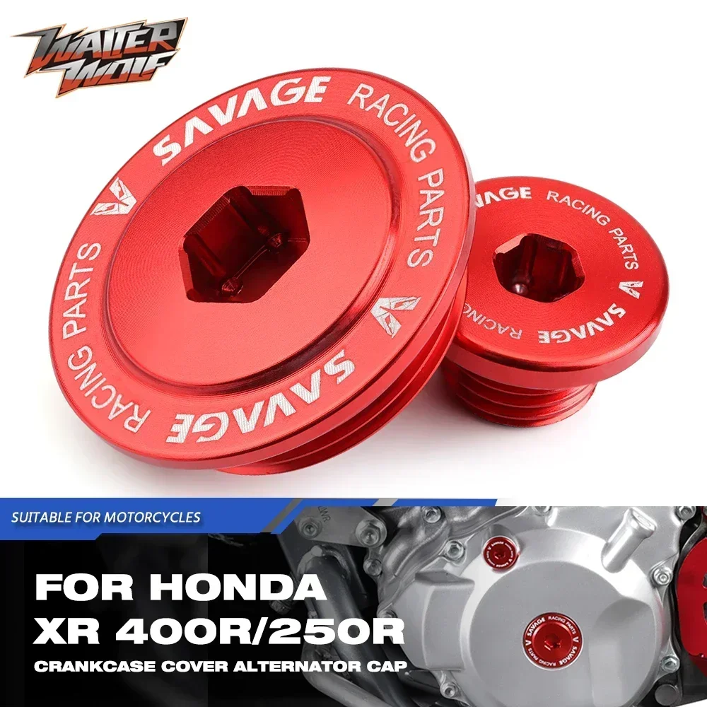 Motorcycle Crankcase Cover Alternator Cap Side Decorate Screw For HONDA XR400R XR650L XR650R XR600R XR250R/L XR250 XR400 Motard