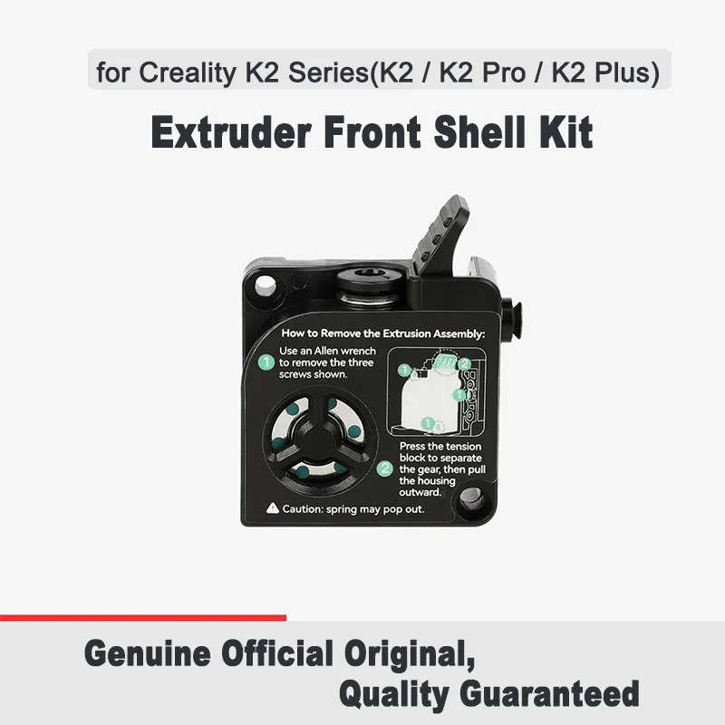 Creality Extruder Front Cover Kit Original Extruder Front Shell Replacement Spare Part for K2 Series 3D Printer Accessories