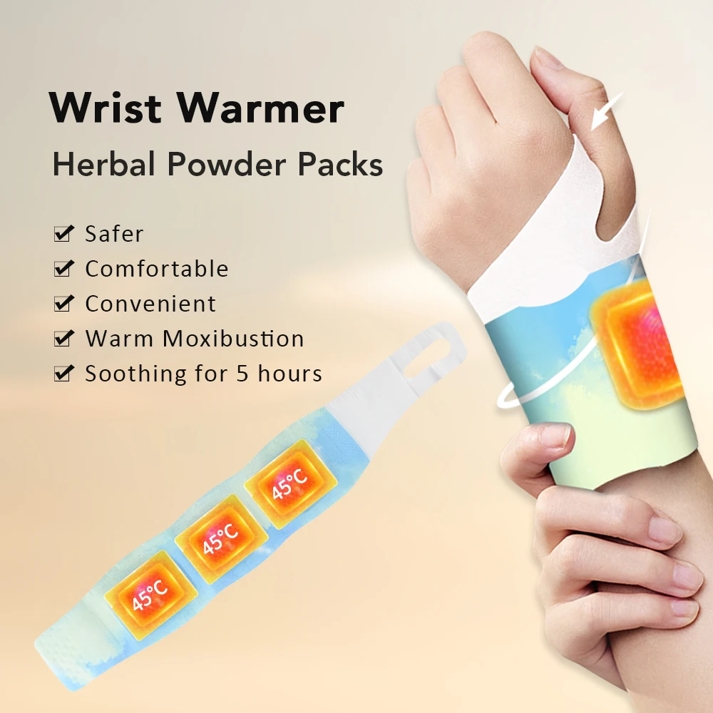 New Style Hand Warmer Steam Hot Compress Wrist Warmer Disposable Self-heating Warmer Hot Compress Wrist Band Heating Patch