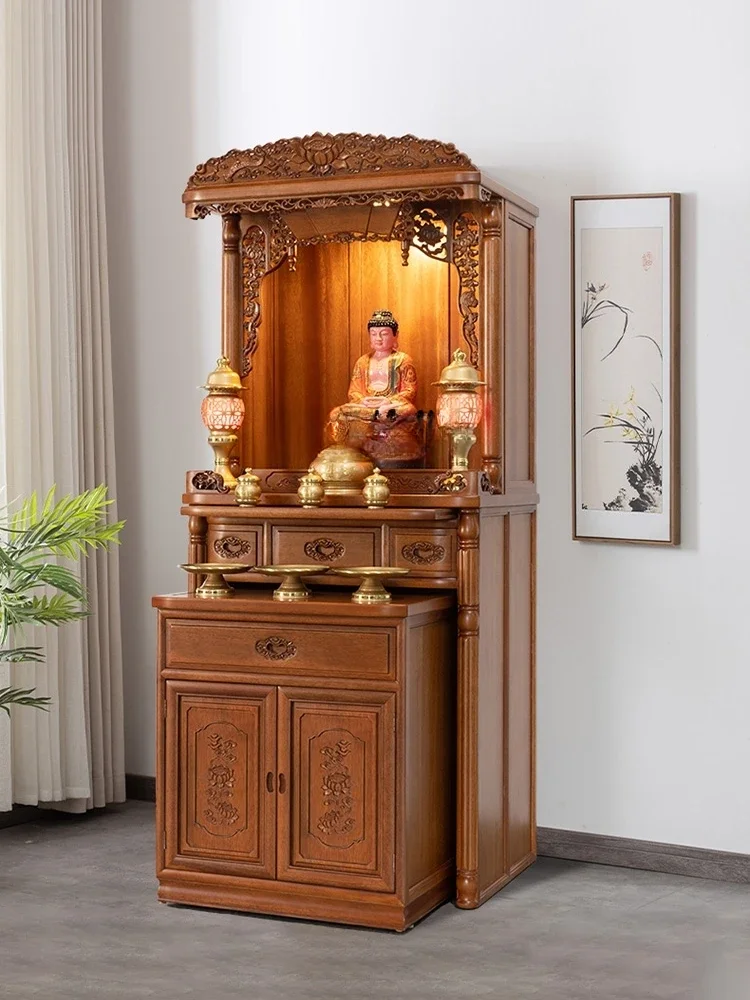 Clothes Closet Shrine Table Modern Simple Home Light Luxury Living Room Altar Cabinet Solid Wood God of Wealth Cabinet