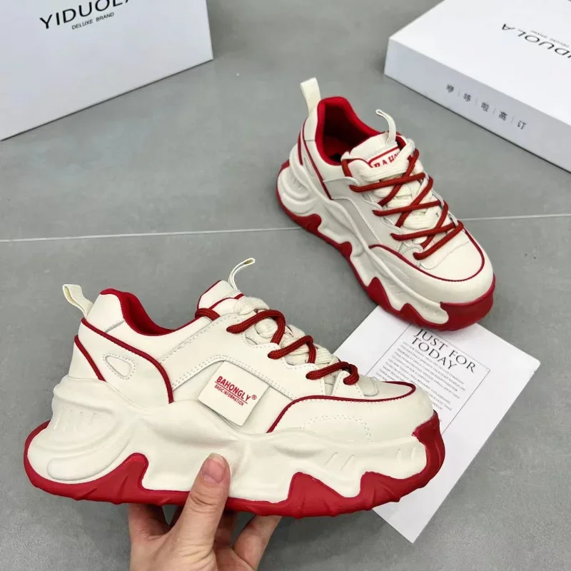 White Platform Sports Shoes Buffalo Casual Women Sneakers Vintage Chunky Vulcanize Korean Harajuku Footwear 2023 Autumn