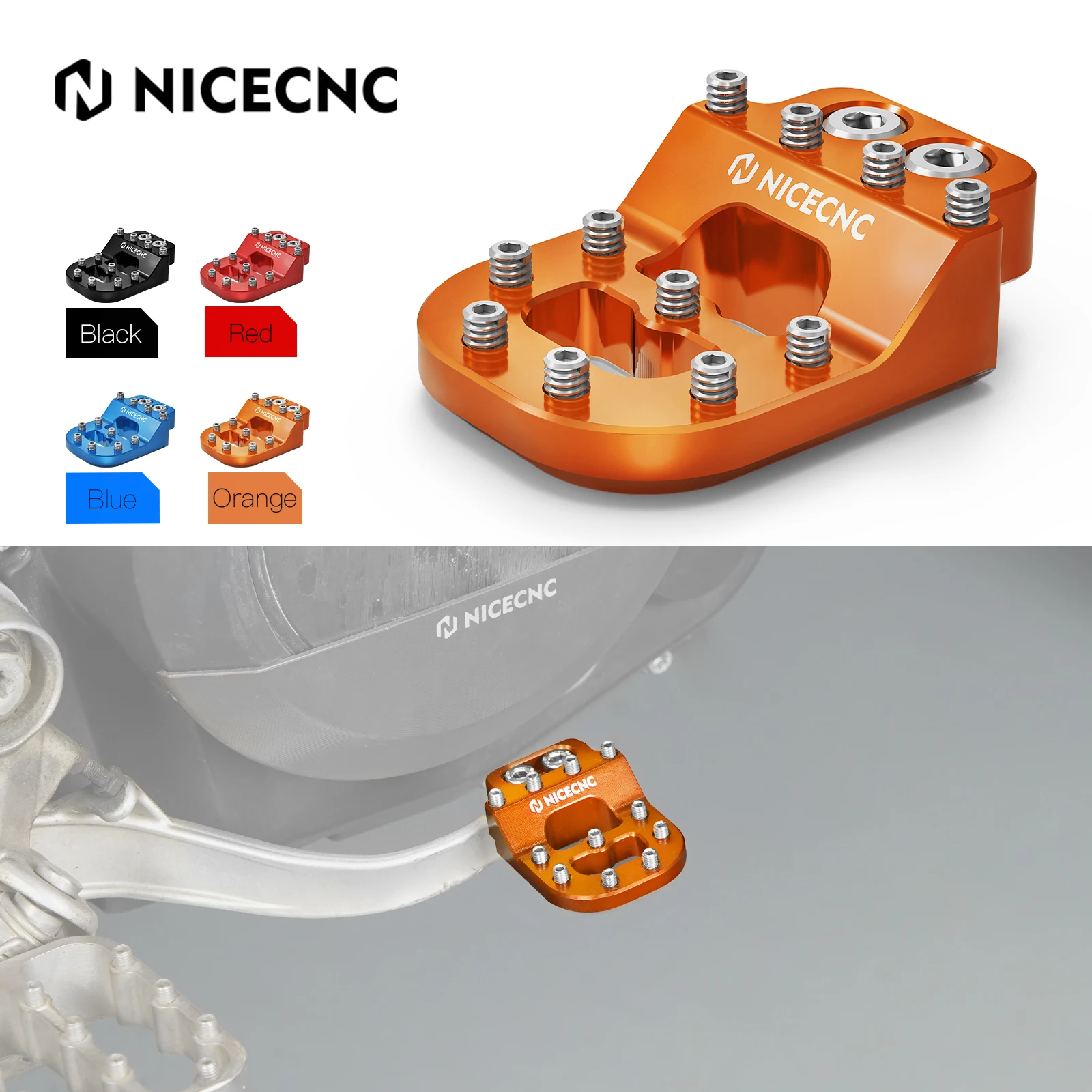 

For 2012-2023 KTM 690 Enduro R 690 SMC R Stepped Brake Pedal Tip Pad for KTM 790 890 Adventure/R 2019 2020 2021 2022 2023